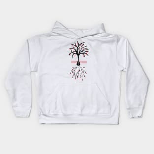 Guitar Tree Black Kids Hoodie